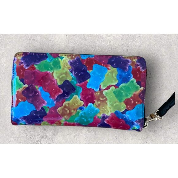 Betsey Johnson Gummy Bears Zip Around Wristlet - Picture 2 of 5